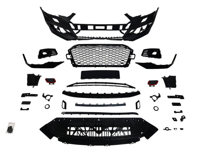 Innovative Motorsports 2017-2019 B9 Audi A4, RS4 Style Front Bumper W/ Grille