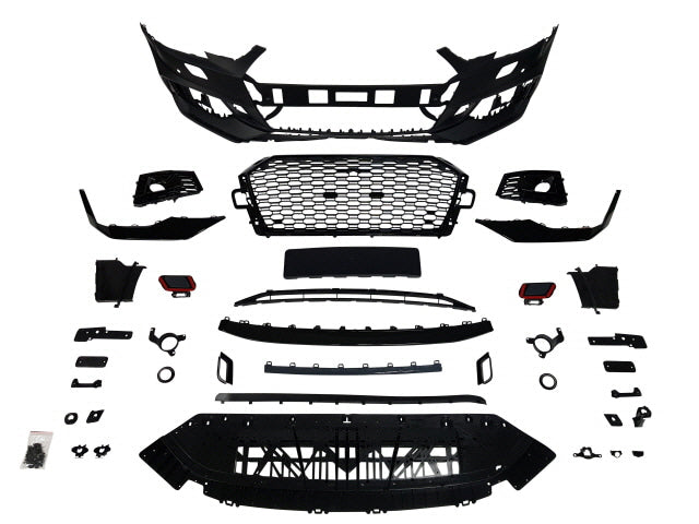 Innovative Motorsports 2017-2019 B9 Audi A4, RS4 Style Front Bumper W/ Grille