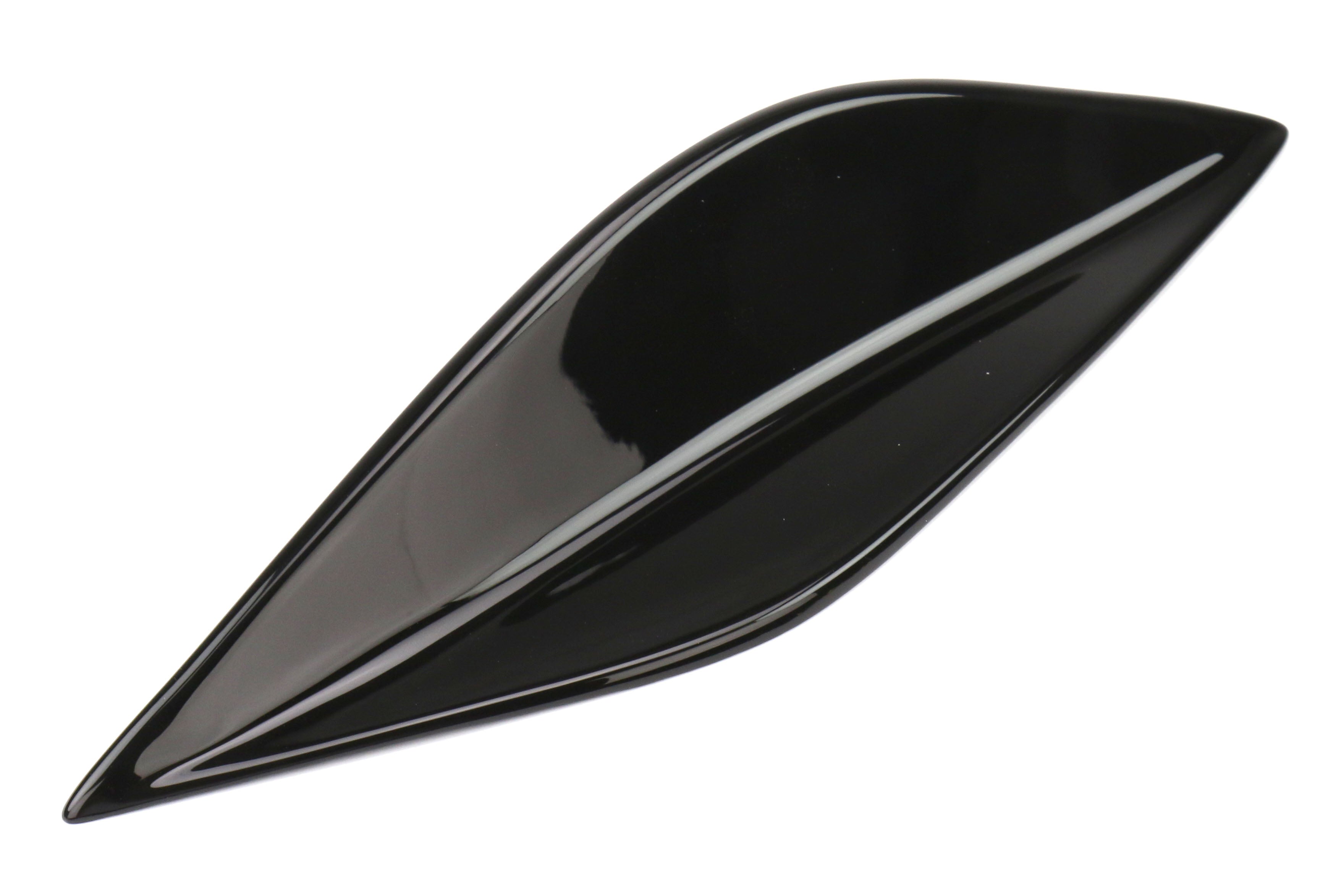 OLM STI Spoiler Side Fins - Crystal Black Silica / Raven - 2015-2021 Subaru WRX / STI - 2