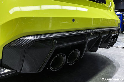 Alerón trasero de fibra de carbono estilo MP Carbonado 2021-UP BMW M4 G82 G83 con tapas
