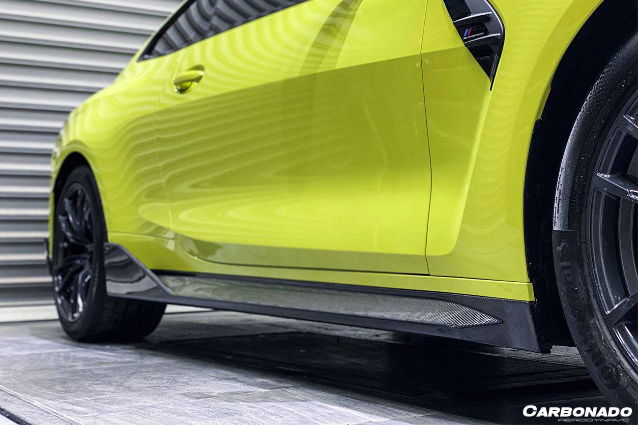 Carbonado 2021-UP BMW M4 G82  G83 MP Style Carbon Fiber Side Skirts