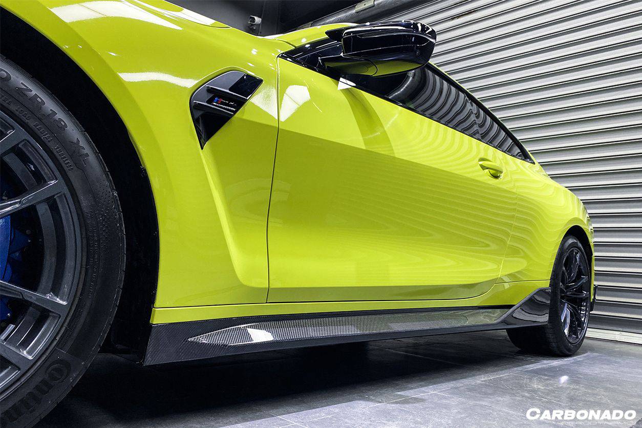 Carbonado 2021-UP BMW M4 G82  G83 MP Style Carbon Fiber Side Skirts