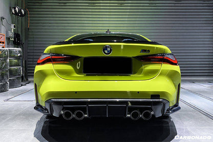 Alerón trasero de fibra de carbono estilo MP Carbonado 2021-UP BMW M4 G82 G83 con tapas