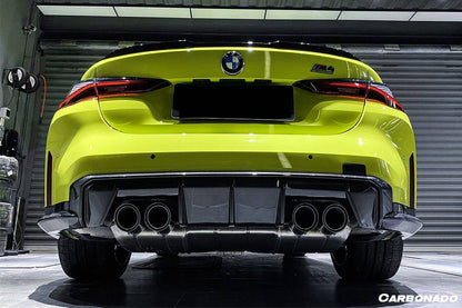 Alerón trasero de fibra de carbono estilo MP Carbonado 2021-UP BMW M4 G82 G83 con tapas