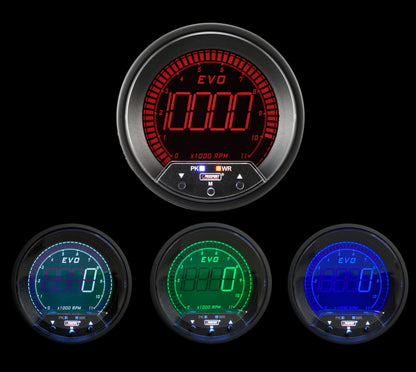 Prosport 3-3/8" Premium EVO Series Tachometer with  Peak/Warning