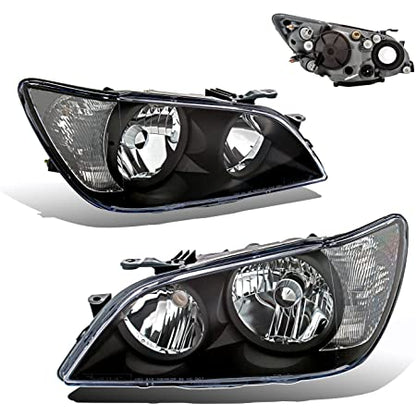 NTXGlow Black Housing Clear Marker Headlights (2001-2005 Lexus Is300) - 1