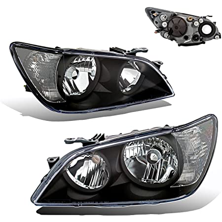 NTXGlow Black Housing Clear Marker Headlights (2001-2005 Lexus Is300) - 1