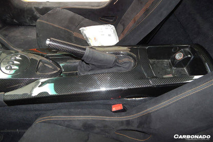 Consola de cambio de marchas central de fibra de carbono estilo OEM Lamborghini Gallardo Carbonado 2004-2014