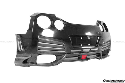 Parachoques trasero estilo VA con bandeja inferior difusora para Nissan GTR R35 DBA y EBA Carbonado 2008-2023
