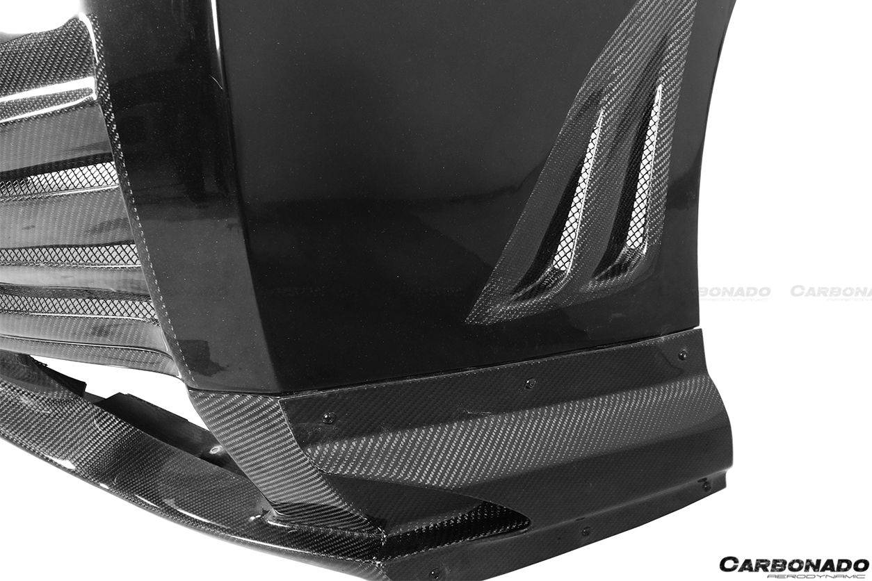 Parachoques trasero estilo VA con bandeja inferior difusora para Nissan GTR R35 DBA y EBA Carbonado 2008-2023