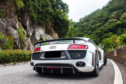 DarwinPRO DPGT Style Rear Bumper With Exhaust Tips | 2006-2015 Audi R8 Coupe and Spyder