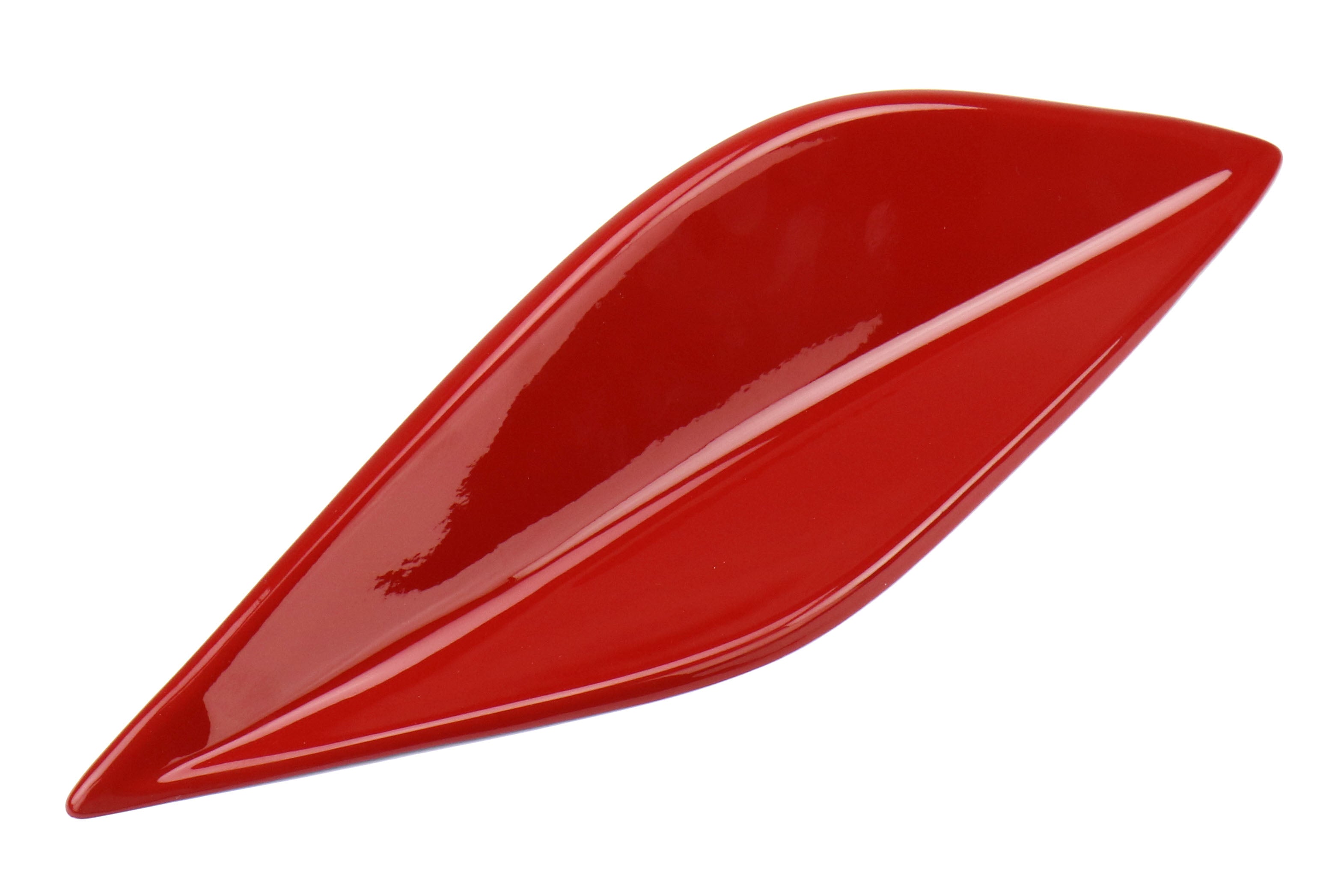 OLM STI Spoiler Side Fins - Lightning Red / Firestorm Red - 2015-2021 Subaru WRX / STI - 4
