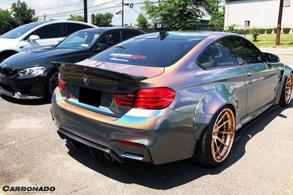 Carbonado DE Style Carbon Fiber Rear Caps | 2014-2020 BMW M4