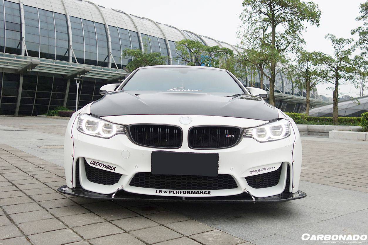 Carbonado 2014-2020 BMW F82  F83 M4 DE Style Carbon Fiber Front Lip