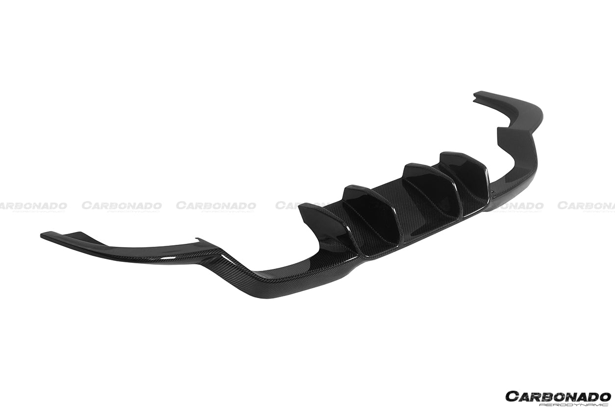 Borde trasero de fibra de carbono estilo VRS para BMW M2 F87 Carbonado 2016-2020