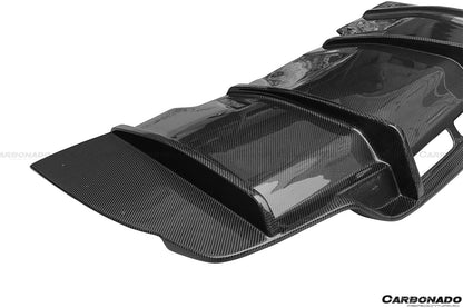 Carbonado AMG Sedan PS Style Rear Diffuser | 2015-2021 Mercedes Benz W205 C63 S