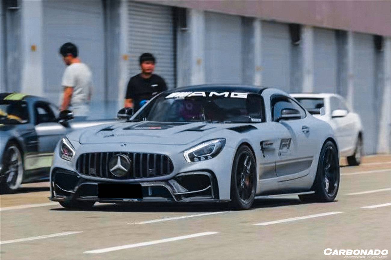 Carbonado 2015-2021 Mercedes Benz AMG GT GTS GTC GTR BK Style Partial Carbon Fiber Front Fender