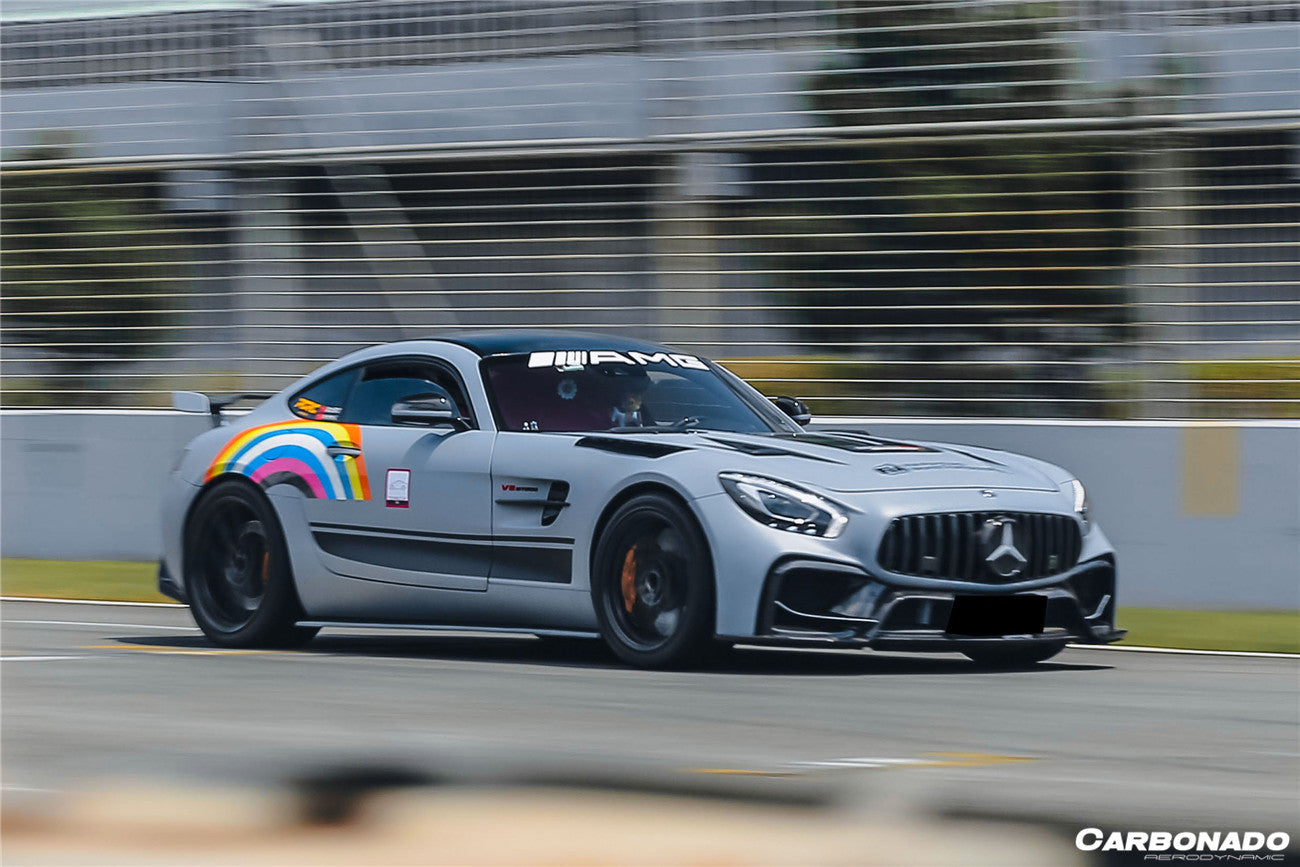 Carbonado 2015-2021 Mercedes Benz AMG GT GTS GTC GTR BK Style Partial Carbon Fiber Front Fender