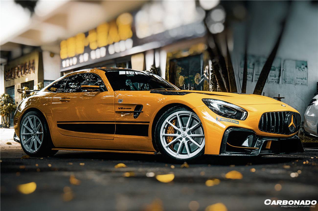 Carbonado 2015-2021 Mercedes Benz AMG GT GTS GTC GTR BK Style Partial Carbon Fiber Front Fender