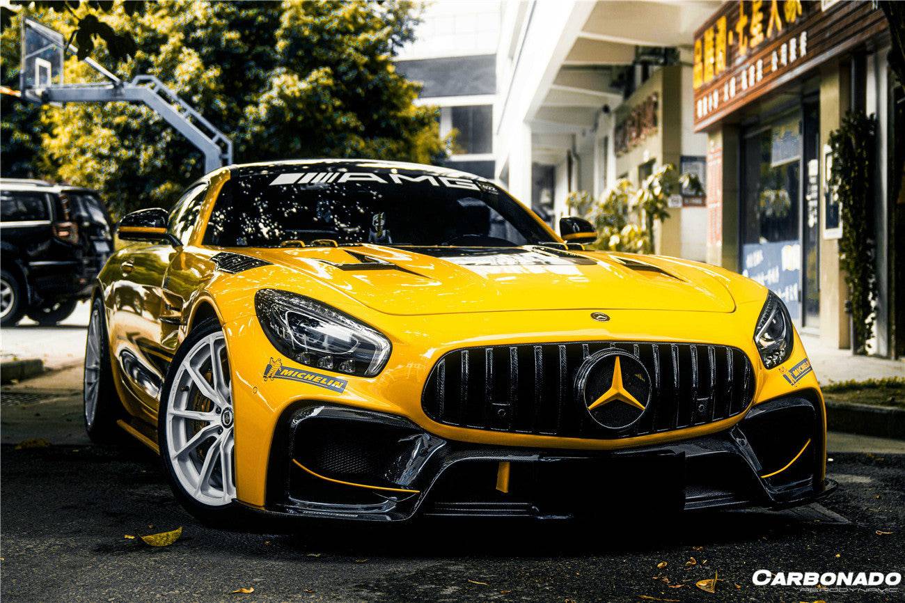 Carbonado 2015-2021 Mercedes Benz AMG GT GTS GTC GTR BK Style Partial Carbon Fiber Front Fender