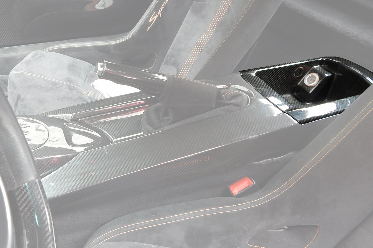 Cubierta interior de fibra de carbono DarwinPRO estilo OEM para caja de almacenamiento | Lamborghini Gallardo 2004-2014