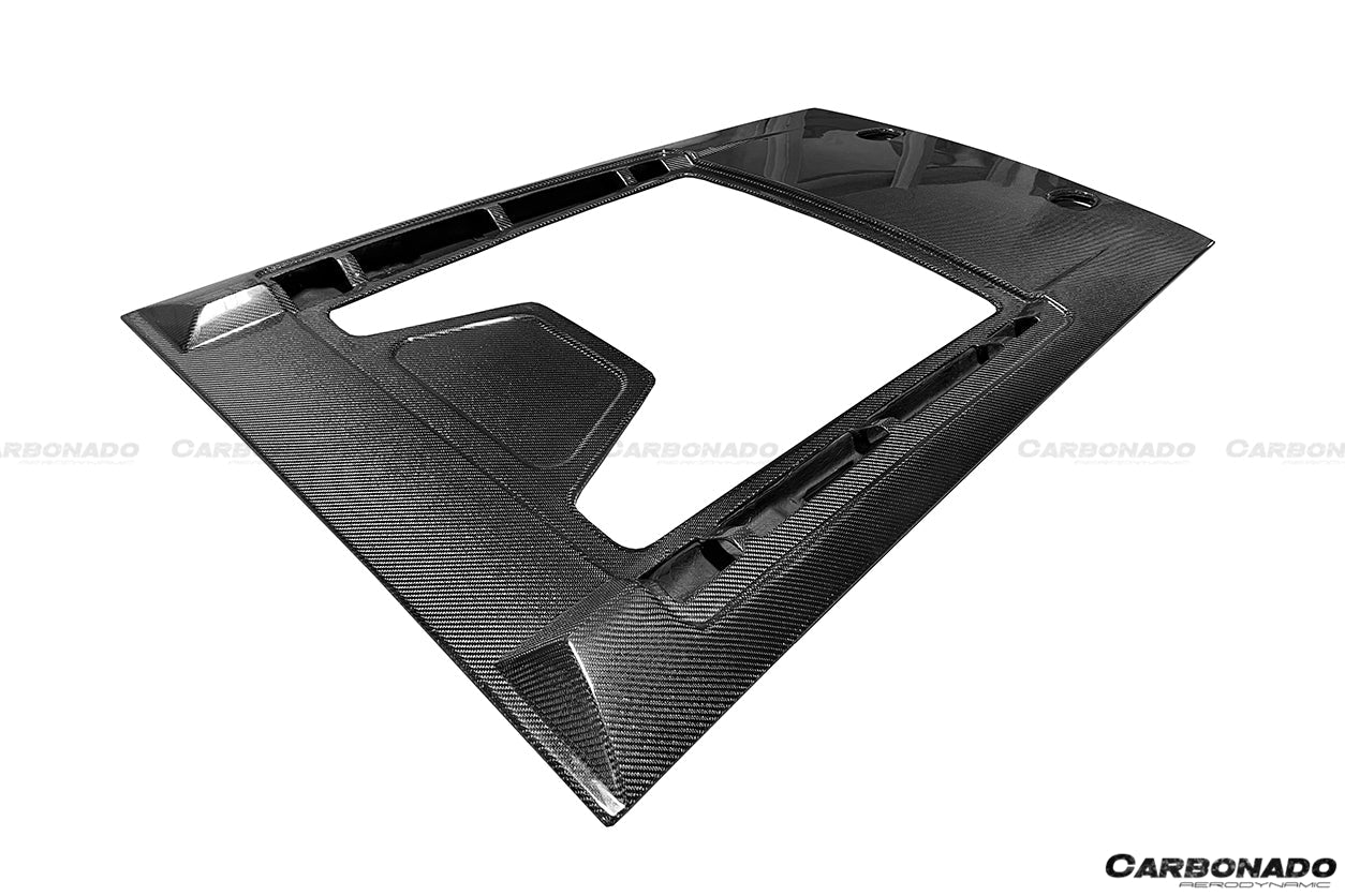 Carbonado OE Style Engine Hood Hatch USE ORIGINAL GLASS | 2004-2008 Lamborghini Gallardo Coupe, Gallardo SE, Superleggera