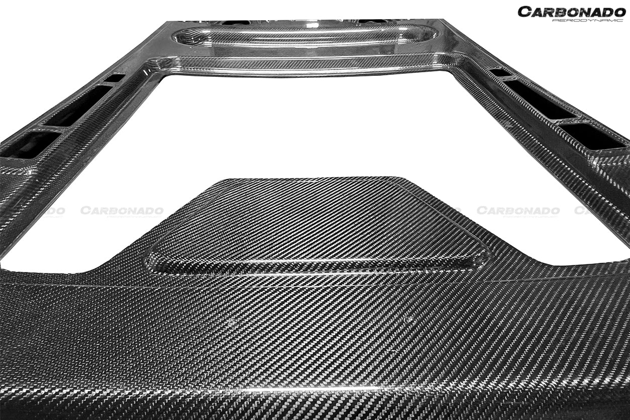 Carbonado OE Style Engine Hood Hatch USE ORIGINAL GLASS | 2004-2008 Lamborghini Gallardo Coupe, Gallardo SE, Superleggera