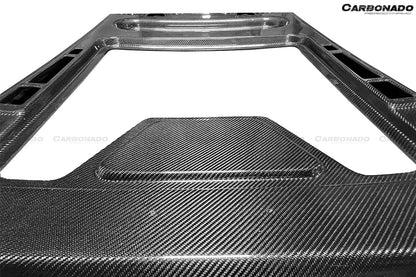 Carbonado OE Style Engine Hood Hatch USE ORIGINAL GLASS | 2004-2008 Lamborghini Gallardo Coupe, Gallardo SE, Superleggera