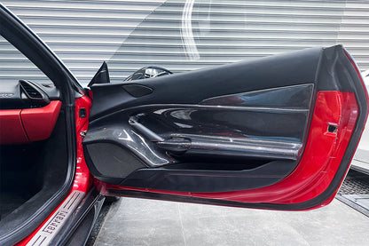 Carbonado 2015-2020 Ferrari 488 GTB Spider Carbon Fiber Door Panel Interior