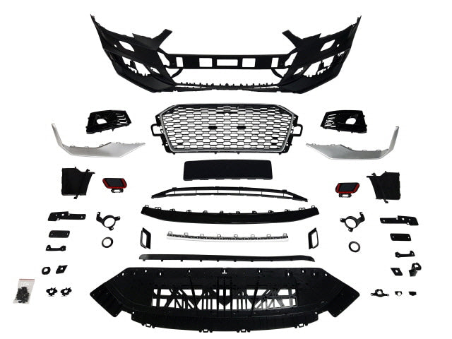 Innovative Motorsports 2017-2019 B9 Audi A4, RS4 Style Front Bumper W/ Grille