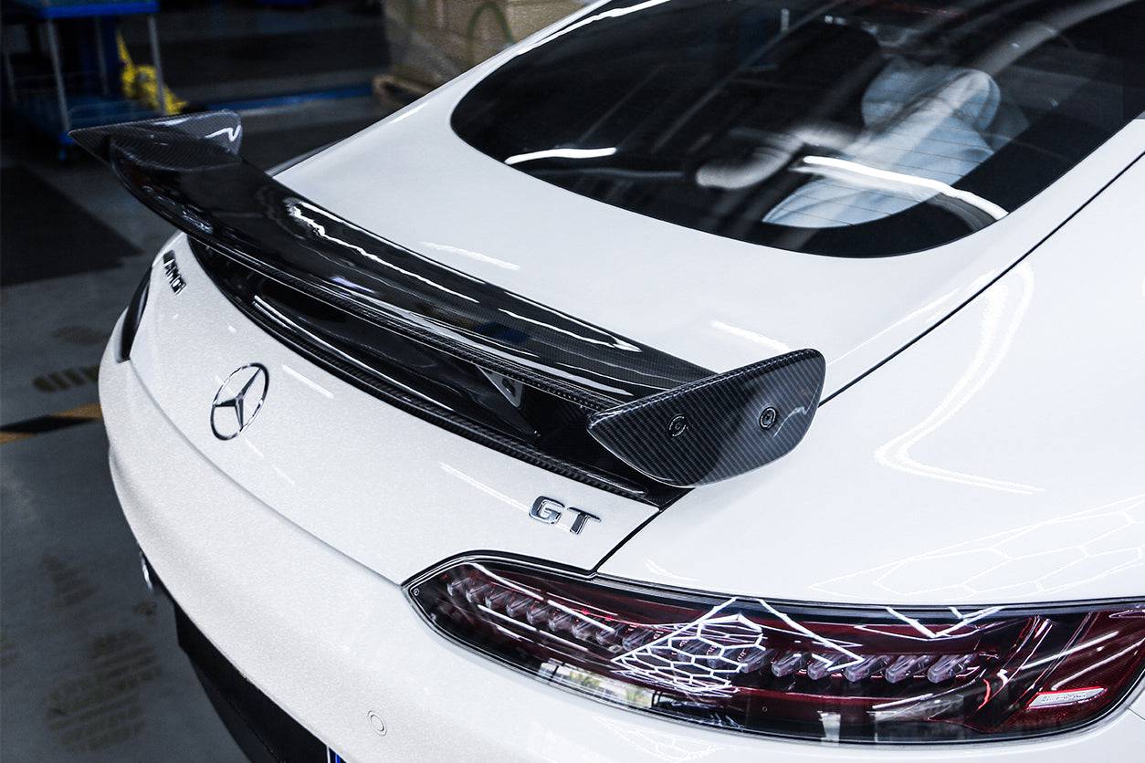 Alerón de maletero de fibra de carbono estilo Mercedes Benz AMG GT GTS GTC RZS Carbonado 2015-2020