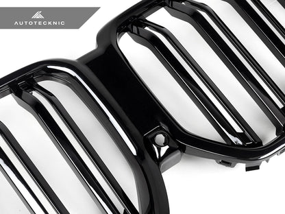 AutoTecknic Dual-Slats Gloss Black Front Grille - G06 X6 LCI
