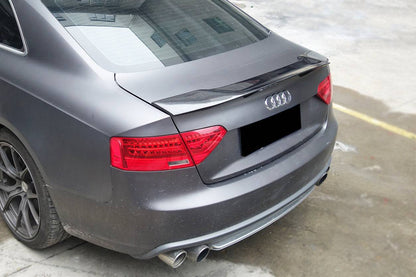 Carbonado 2009-2015 Audi A5 Coupe RT Style Carbon Fiber Trunk Spoiler
