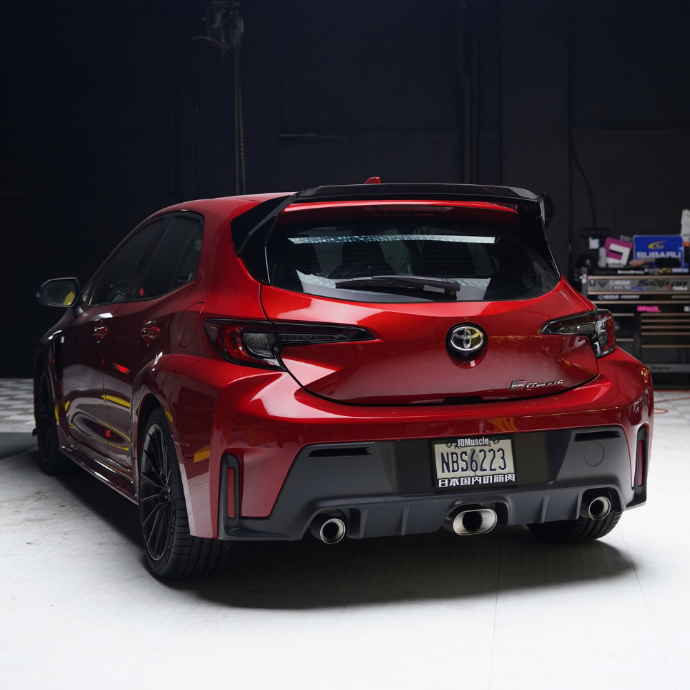 JDMuscle [23+ GR Corolla/Corolla Hatch] Carbon Fiber / Painted Gurney Flap (Spoiler Extension) (JDM-E210-TGD#CF)