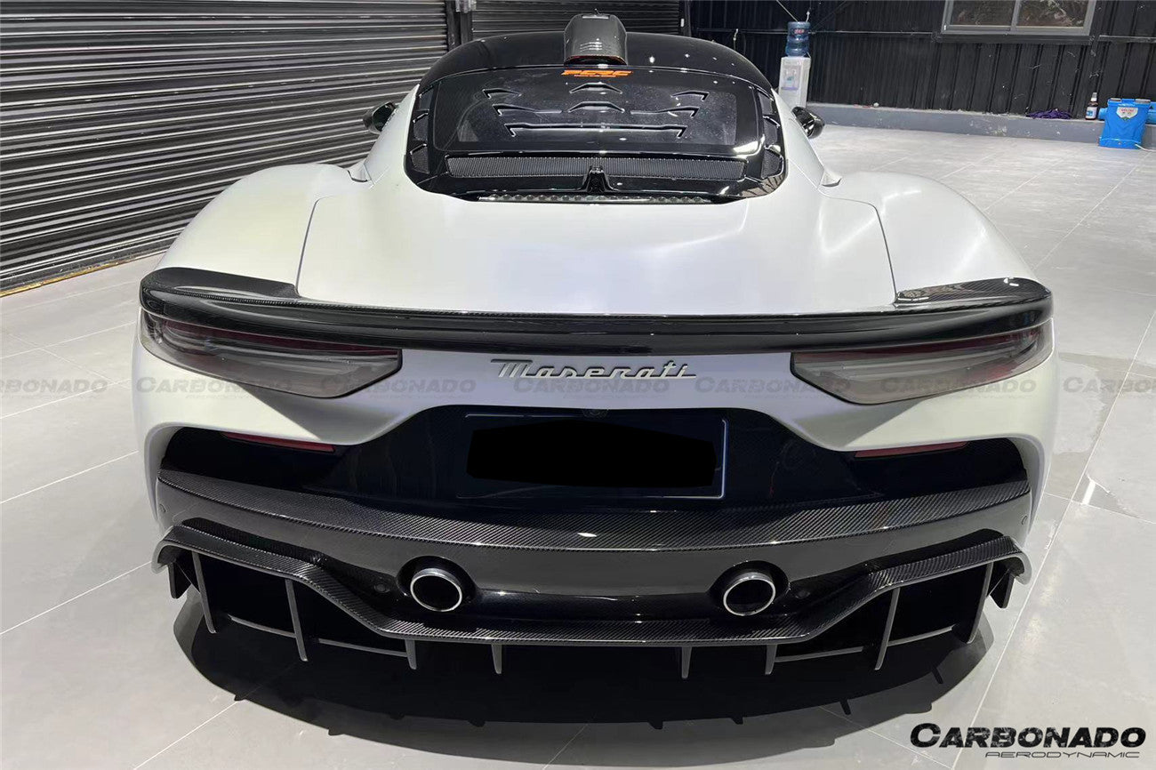 Carbonado 2020-2024 Maserati MC20 SVD Style Dry Carbon Fiber Trunk Spoiler Wing