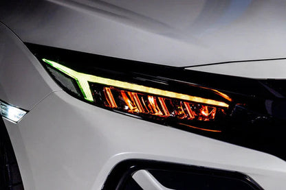 Faros delanteros RGB de la serie Gamma de OLM - Honda Civic 2016-2021