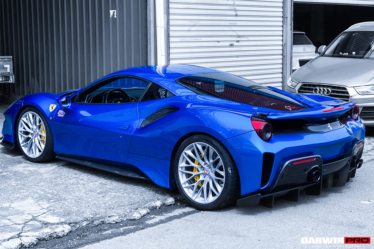 DarwinPRO 2015-2020 Ferrari 488 GTB | Spider Pista Style Carbon Fiber Side Skirts