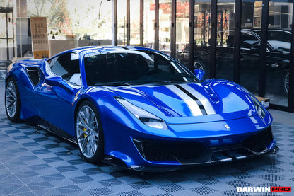 DarwinPRO 2015-2020 Ferrari 488 GTB | Spider Pista Style Carbon Fiber Side Skirts