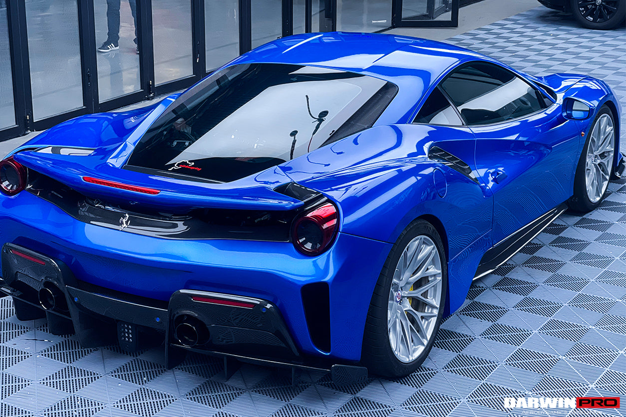 DarwinPRO 2015-2020 Ferrari 488 GTB | Spider Pista Style Carbon Fiber Side Skirts