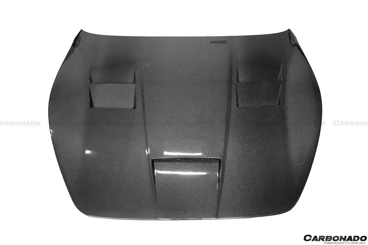 Carbonado 2008-2017 Maserati GranTurismo DC Style Carbon Fiber Hood