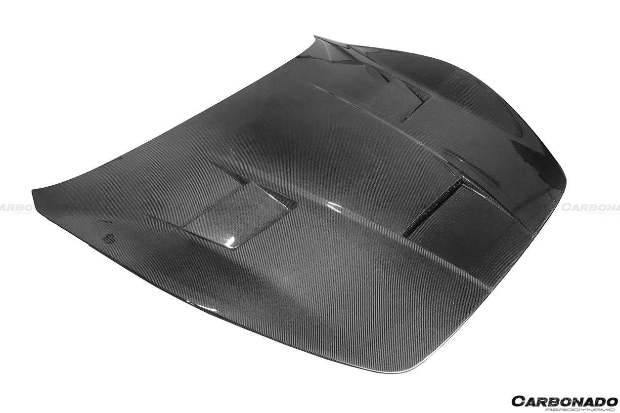 Carbonado 2008-2017 Maserati GranTurismo DC Style Carbon Fiber Hood
