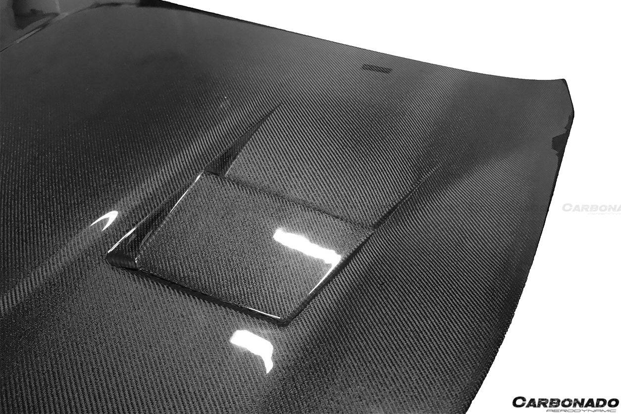 Carbonado 2008-2017 Maserati GranTurismo DC Style Carbon Fiber Hood
