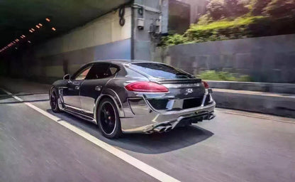 Carbonado 2014-2016 Porsche Panamera 970.2 WD Style Rear Bumper with Exhaust Tip