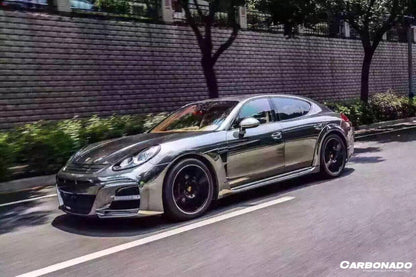 Parachoques delantero estilo Porsche Panamera 970.2 WD Carbonado 2013-2016 con luces LED
