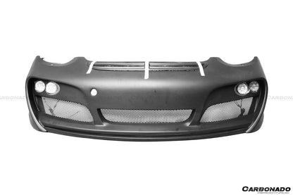 Parachoques delantero estilo Porsche Cayman Boxster 987 TA Carbonado 2005-2008 con luces LED