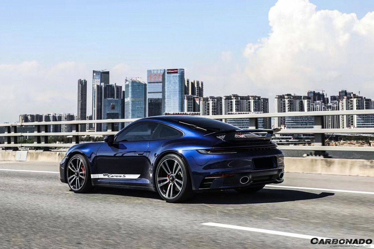 Carbonado 2019-2023 Porsche 911 992 Carrera    S    4    4S SD Style Trunk Spoiler Wing