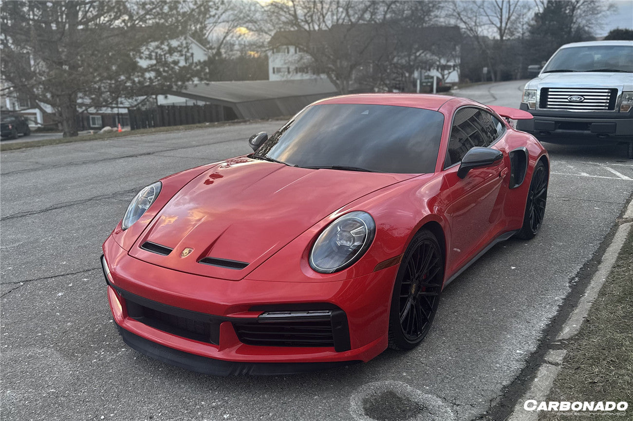 Carbonado 2019-2024 Porsche 911 992 Carrera & S & 4 & 4S & Targa & Turbo S GT3 Style Hood