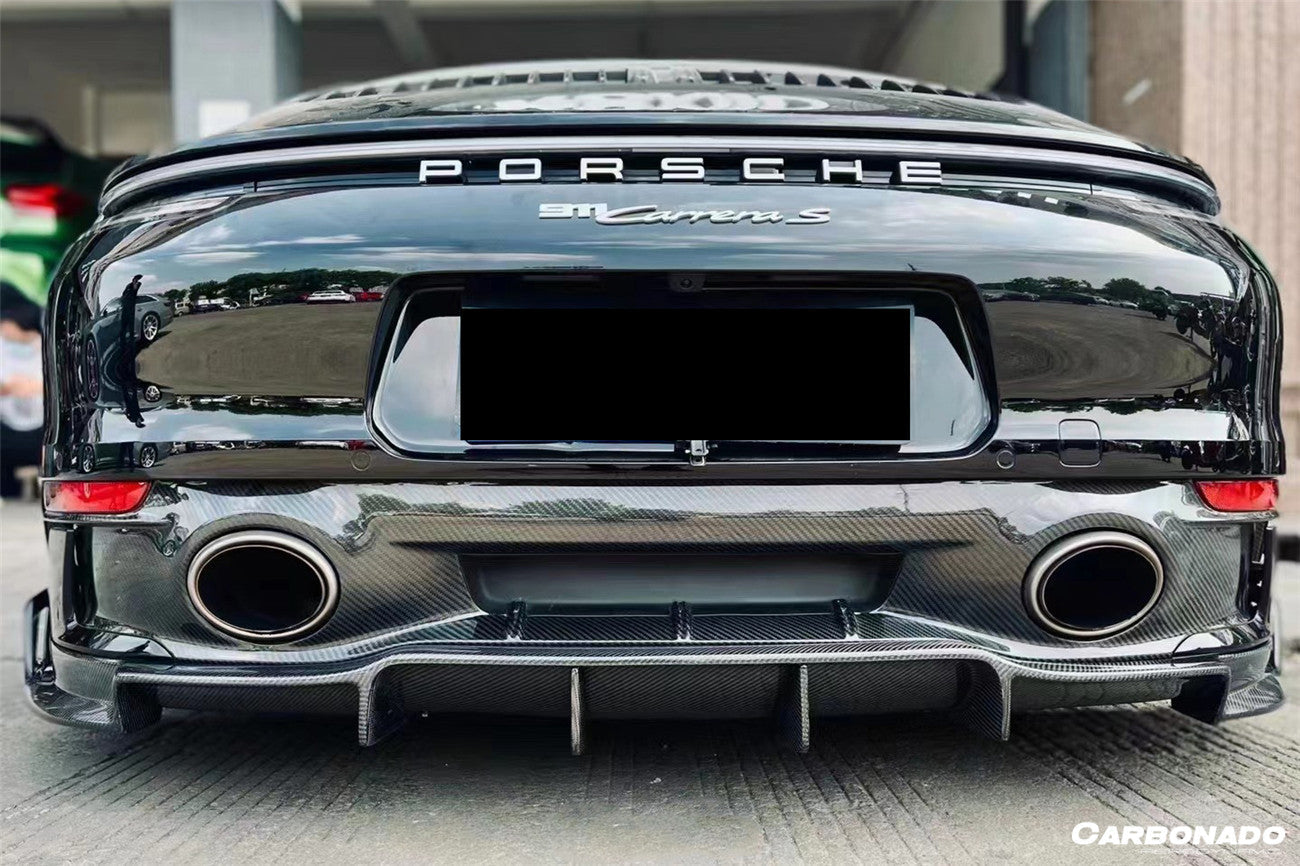 Carbonado 2019-2023 Porsche 911 992 Carrera  Targa S  4  4S SD-Sport Design Rear Lip (Dont Fit Normal Bumper)