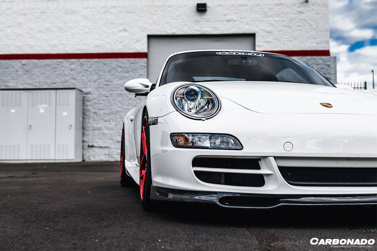 Carbonado 2005-2008 Porsche 911 997.1 Carrera S EM Style Carbon Fiber Front Lip