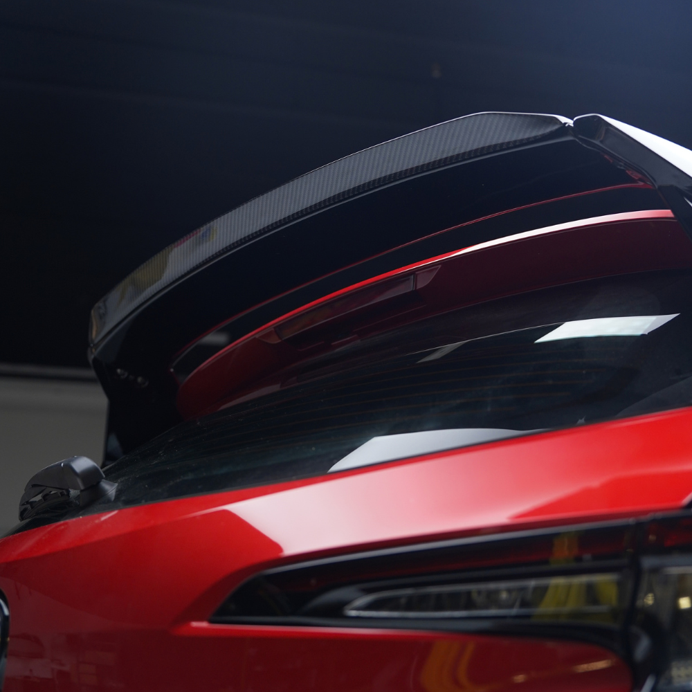 JDMuscle [23+ GR Corolla/Corolla Hatch] Carbon Fiber / Painted Gurney Flap (Spoiler Extension) (JDM-E210-TGD#CF)